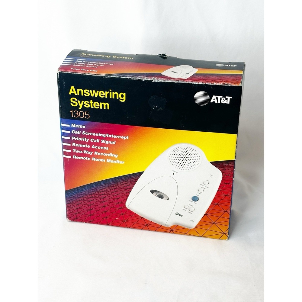 AT&T Micro Cassette Answering System 1305 Two Way Recording Remote Access NEW